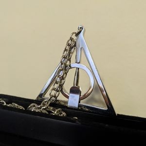 Deathly Hallows Necklace with Display - Harry Potter, Universal Studios, Fandom